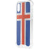 Iceland Flag Distressed iPhone XS Clear Case